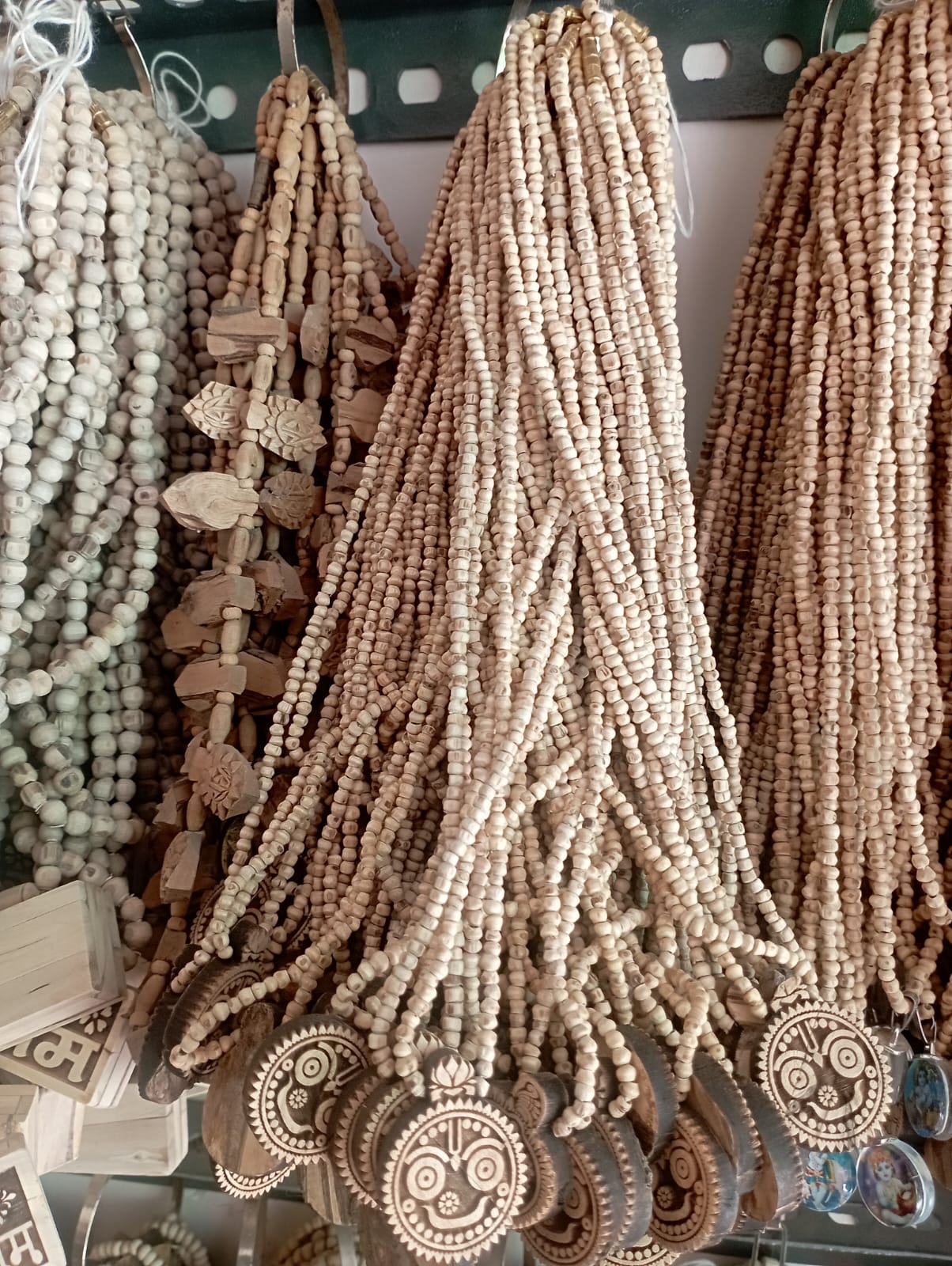 Pure Tulsi Jagannath Locket Design Tulsi Mala - 1 Round