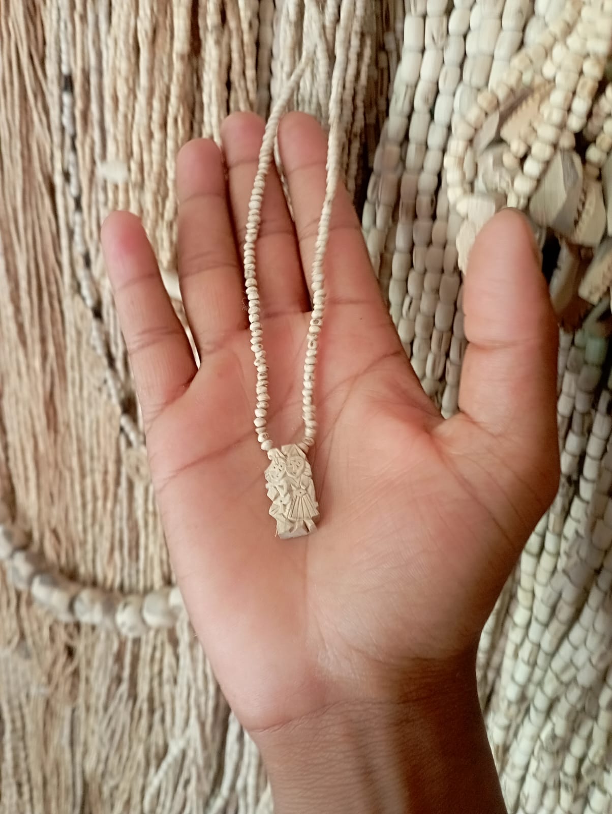Radha Krishna (handmade) Locket Design Mala - 1 Round
