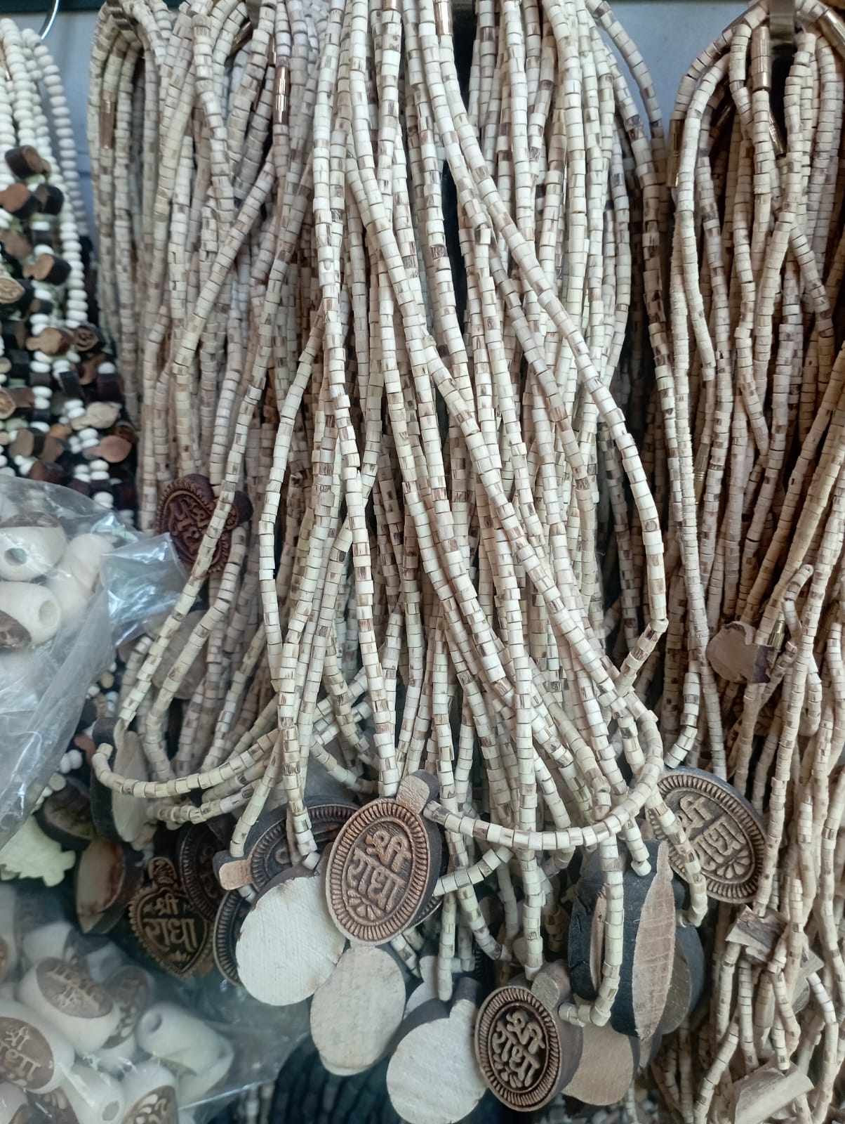 Shree Radha Locket Design Tulsi Mala - 1 Round