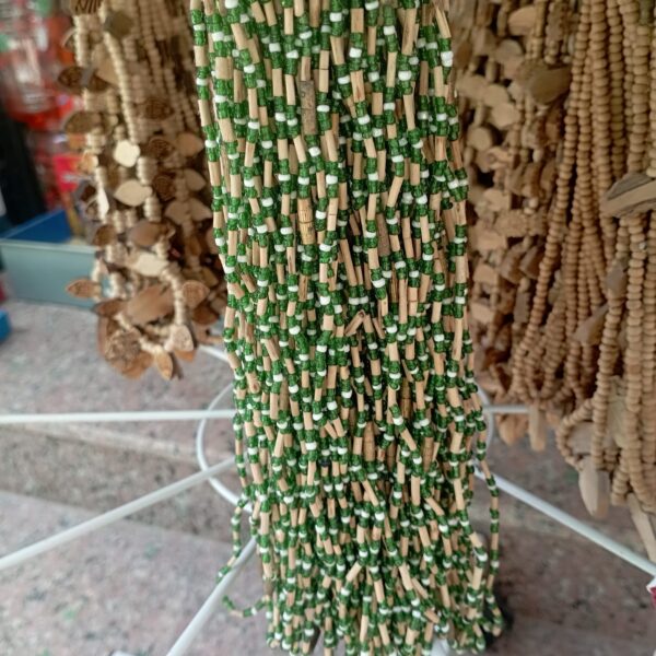 Tulsi and Green Moti Design Mala – 1 Round
