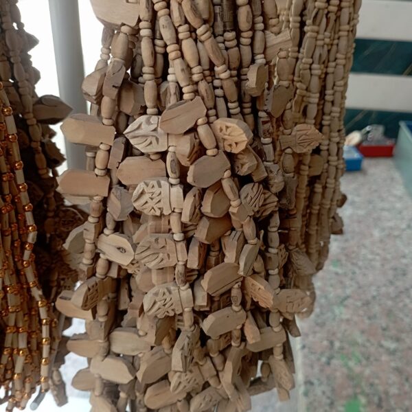Hare Krishna Design (16) Locket Tulsi Mala – 1 Round