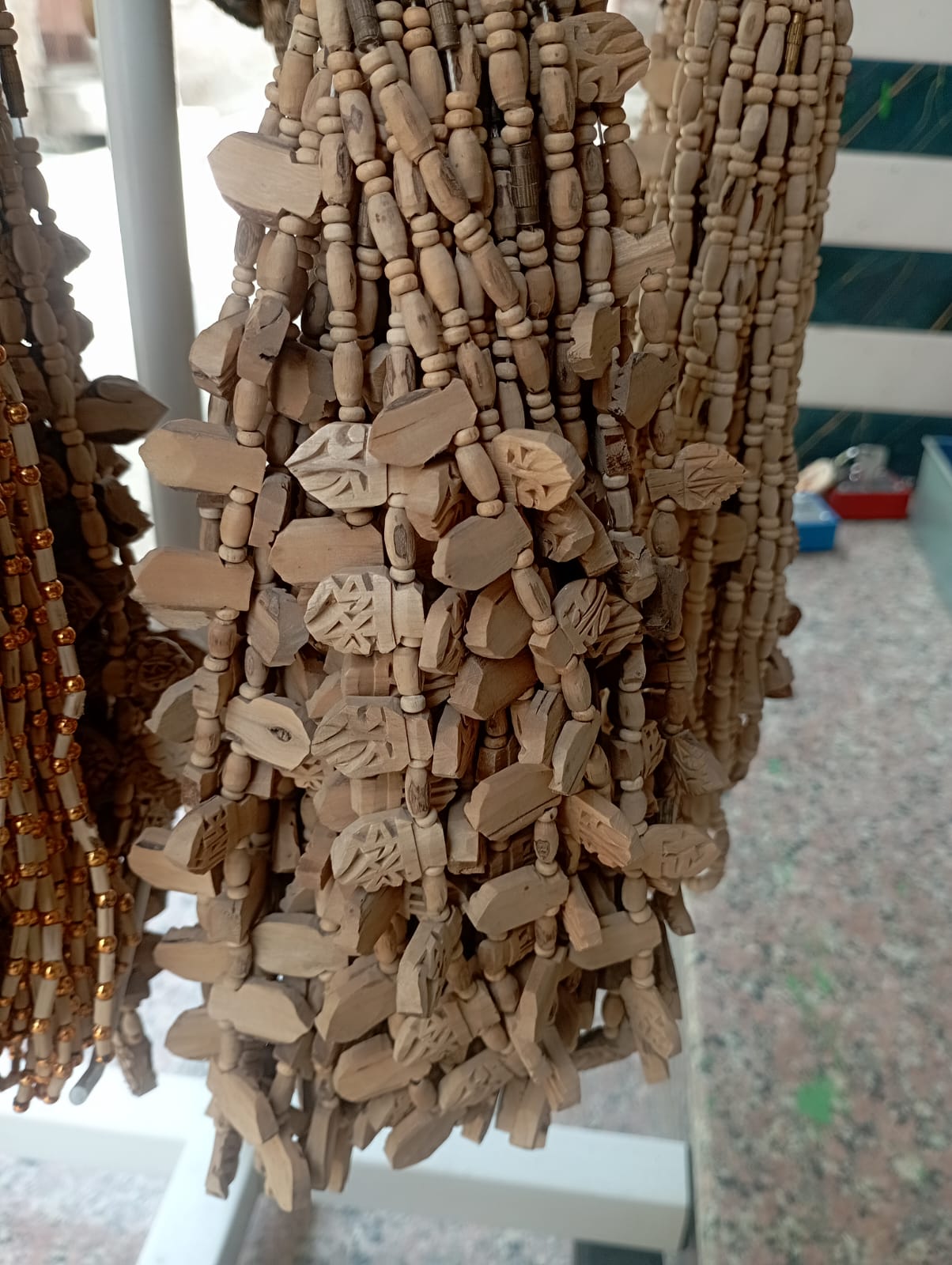 Hare Krishna Design (16) Locket Tulsi Mala - 1 Round